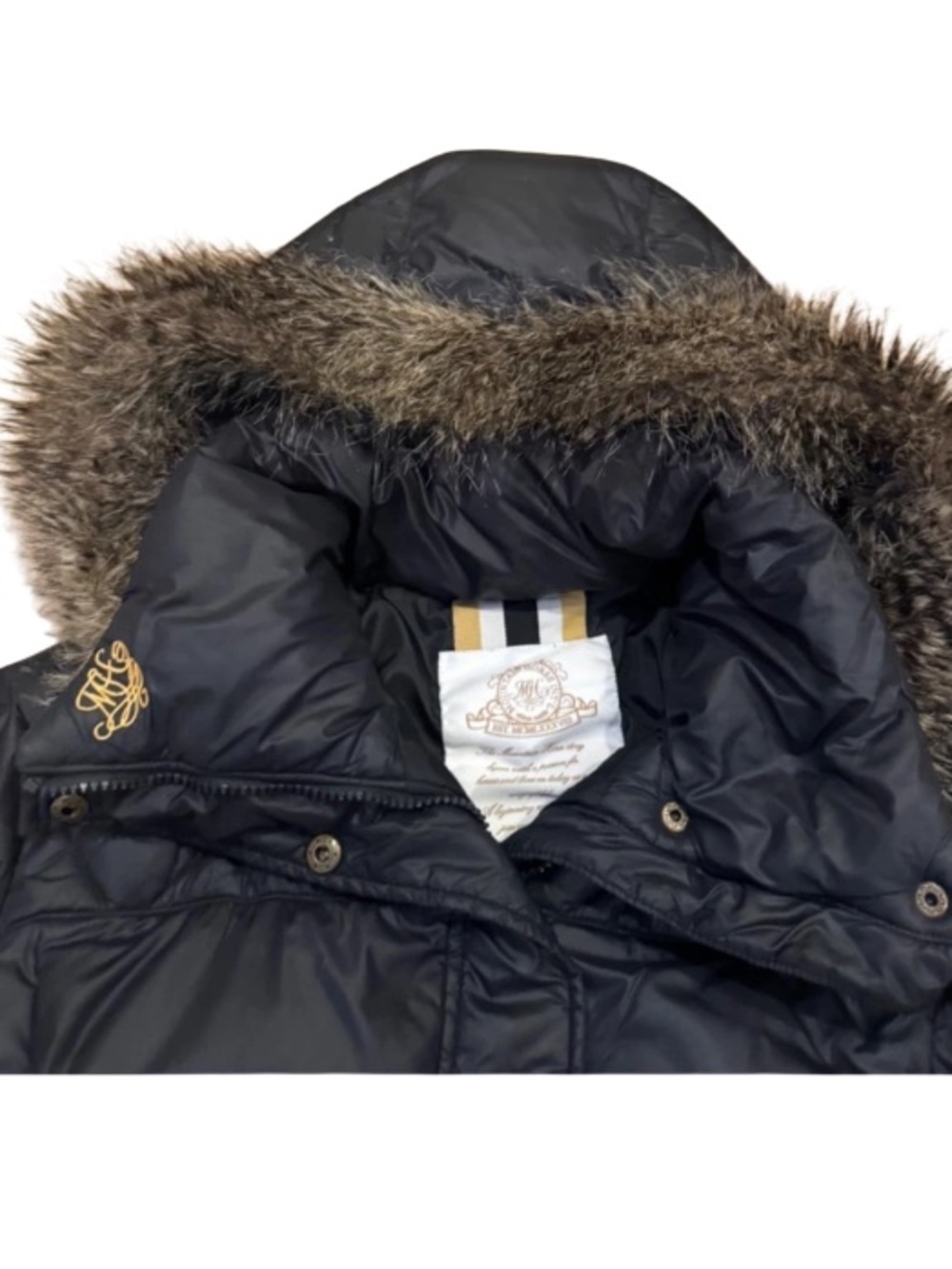 Mountain Horse Women's Puffer
Regal Jacket Small Black Faux Fur
Hood Equestrian - Picture 4 of 4